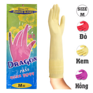 găng tay cao su dragon size m | dài 36cm
